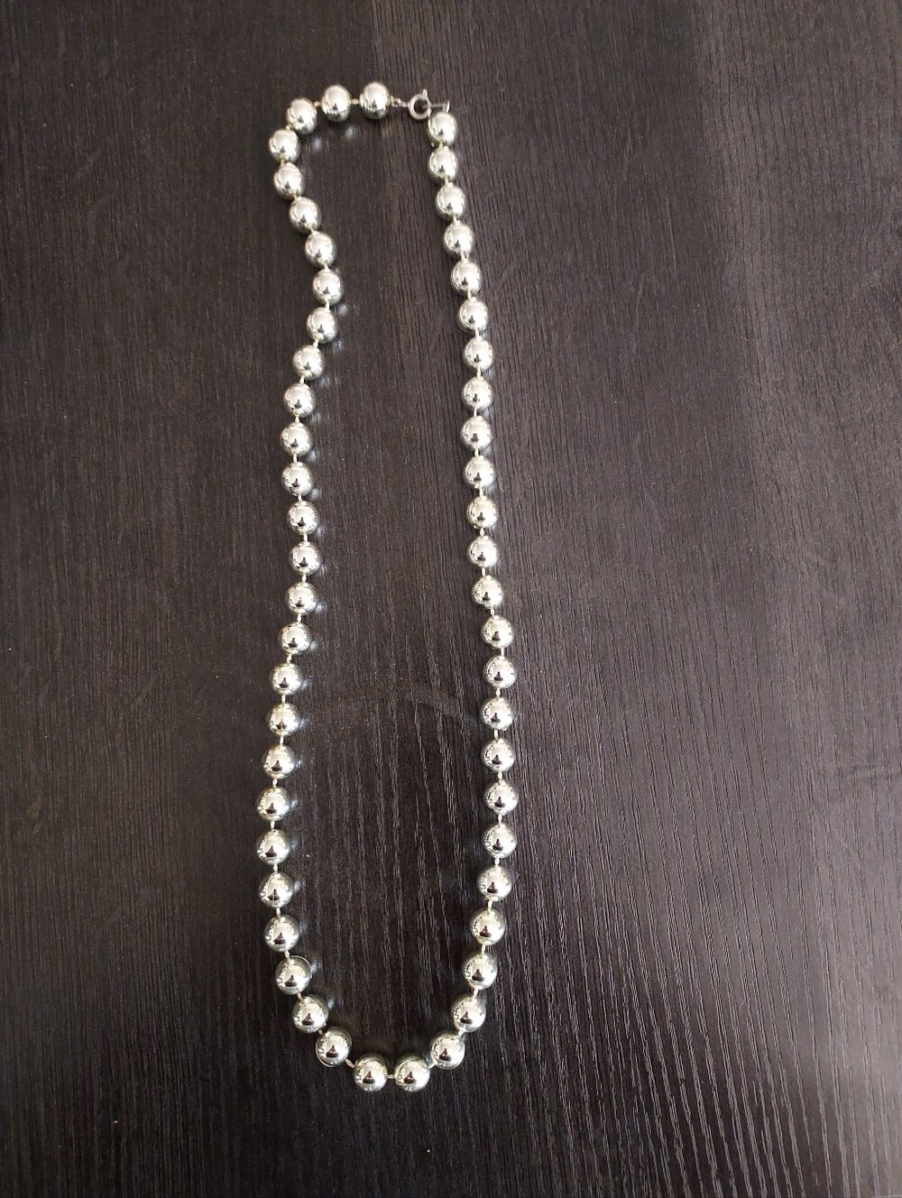 Silver Bead Necklace - Classic Women’s Jewelry